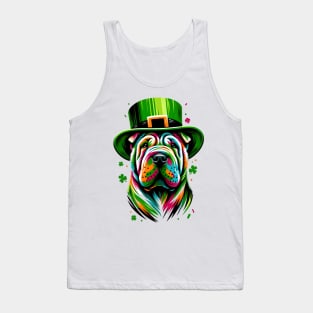 Chinese Shar-Pei Celebrates Saint Patrick's Day Tank Top